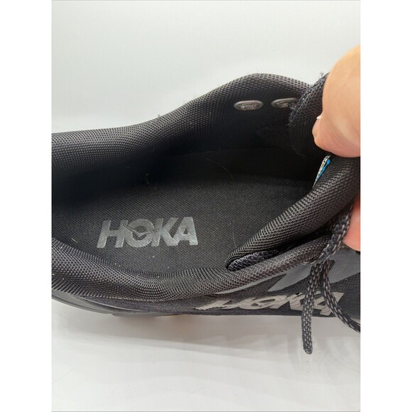 Hoka Skyline-Float X Triple Black Hiking Shoes Vibram Mens 11.5 D 1141610 BBLC